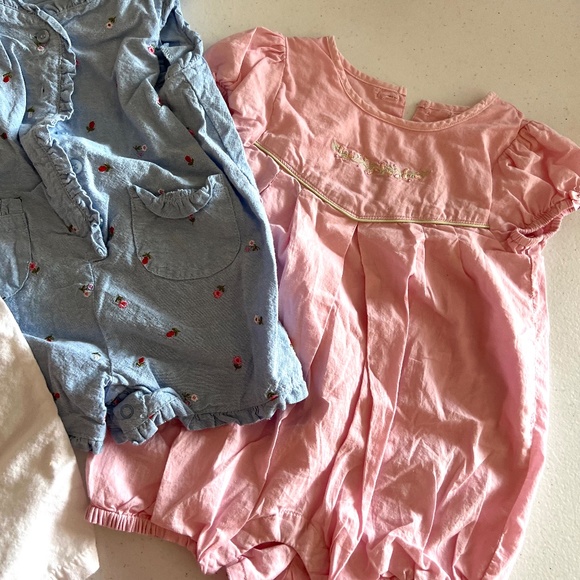 VINTAGE Bubbles. Cotton. Embroidered. Smocking. SUMMER 9-12M - Picture 15 of 16